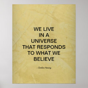 We Leven In Een Universum Poster