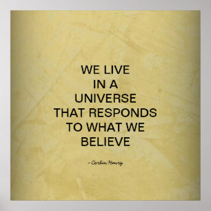 We Leven In Een Universum Poster