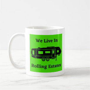 We leven in Rolling Estates - 5e wiel Koffiemok