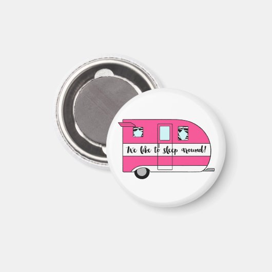 "We Like To Slapen Rond" Magneet (Voorkant / Achterkant)