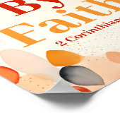 We lopen door het geloof Boho Christelijke Wall Ar Poster (Hoek)