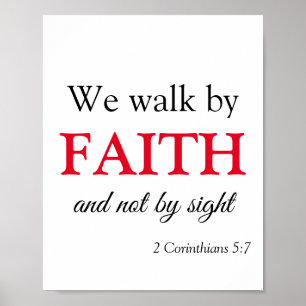 We lopen langs Faith Poster