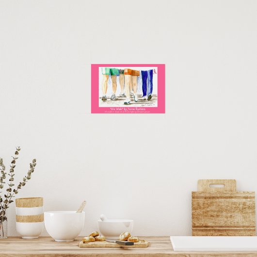 "We lopen" Poster (Keuken)