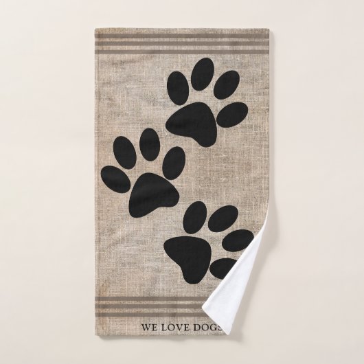 We Love Dogs (Serviette à main)