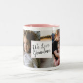 "We Love Grandma" Photo Coffee Mug Cadeau (Centre)