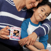 We Love Mom Ever Pink Custom Photo Collage Mugs