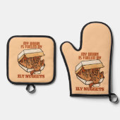 We Love Nuggets - Nugget Love - ASL ILY Obsession Ovenwant & Pannenlap Set (Voorkant)