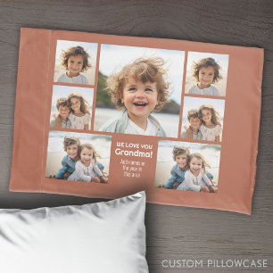 We Love Oma - Fotocollage met 7 foto's Kussensloop