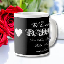"We Love Our Daddy" Aangepaste namen Eenvoudig B &