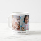 We Love Our Daddy Photo Collage Mug (Devant gauche)