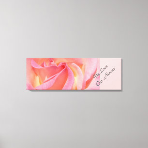 We Love Our Nurses Canvas Kunst Prints Roze Roos