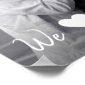 We Love Papa Fête des pères Photo Imprimer Poster (Coin)