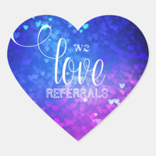We Love Referrals Bokeh Lights autocollant de l'ag