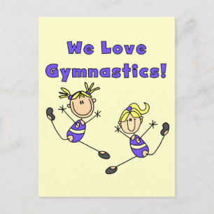 We Love Turnen T-shirts en Cadeaus Briefkaart