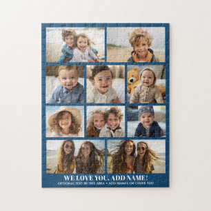 We Love You Add Name - 10 Foto Collage - Modern Legpuzzel