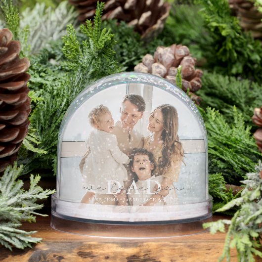 We Love You Dad Custom Snow Globe (Hiver)