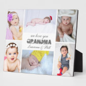 We Love You Grand-mère 6 Photo Collage Plaque (Côté)