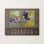 "We Love You Grand-père" Puzzle Photo Personnalisé (Horizontal)