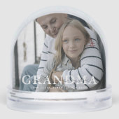 We Love You Grandma Custom Snow Globe (Arrière)