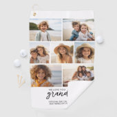 We Love You Grandpa - 7 Fotocollage - Modern Golfhanddoek (Insitu)