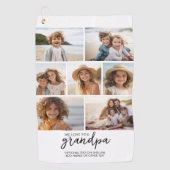 We Love You Grandpa - 7 Fotocollage - Modern Golfhanddoek (Voorkant)