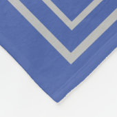 "We Love You GRANDPA" Aangepaste namen blauw en wi Fleece Deken (Hoek)