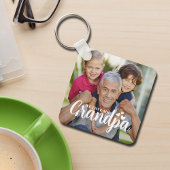 We Love You Grandpa Hearts Photo Keepsake Sleutelhanger