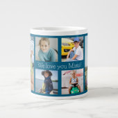 We Love You Mimi Grootmoeder 6 Foto Extra Grote Beker (Voorkant)