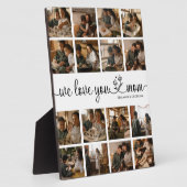 We Love You Mom Photo Plaque (Côté)