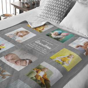 We Love You Oma Foto Collage Fleece Deken
