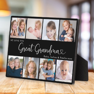 We Love You Oma Foto Collage Hart Fotoplaat