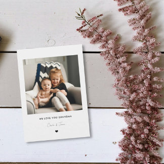 We Love You Oma Fotokaart van de Kleinkinderen  Kaart