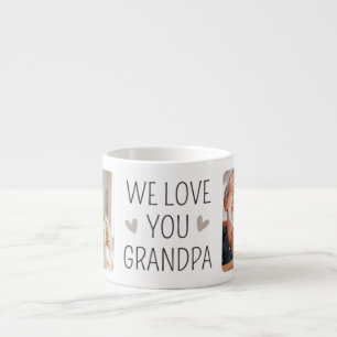 We Love You Opa Modern Zwart Minimalistisch Foto Espresso Kop