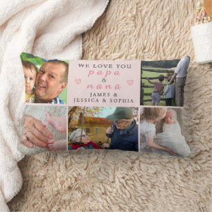 We Love You Papa & Nana – Op maat gemaakte kussen