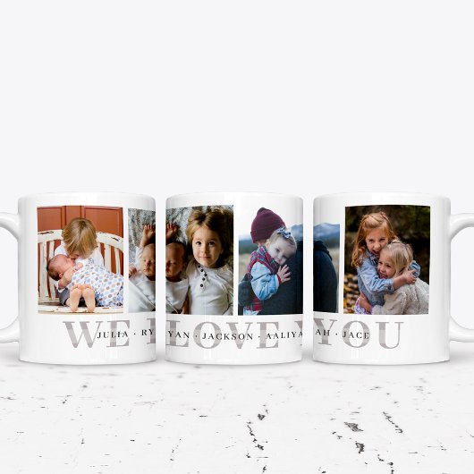 We Love You Personalized Photo Mug