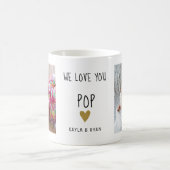 We Love You Pop 2 Photo Collage Grandpa Coffee Mug (Centre)