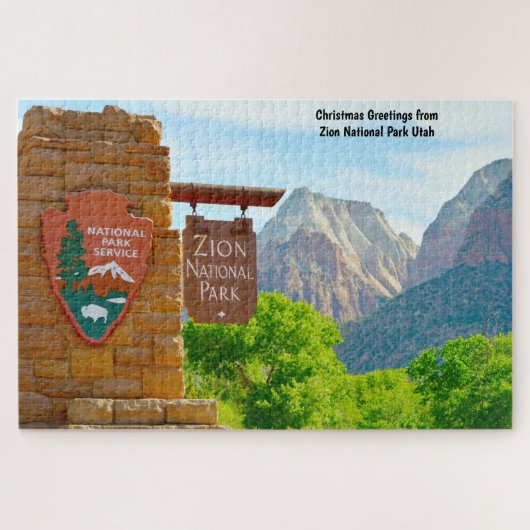 We Love Zion National Park Utah Jigsaw Puzzle (Horizontal)