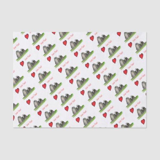 We luv shih tzus van Tony Fernandes Tissuepapier (Voorkant)