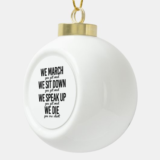 We maart keramische bal ornament (Rechts)