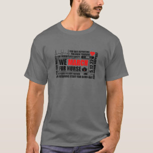 We maart voor Zurse Million verpleegster maart 202 T-shirt