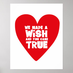 WE MADE A WISH Kinderkamer Poster