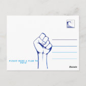 We maken alleen rimpels; samen maken we golven! briefkaart (Achterkant)
