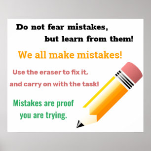 We maken allemaal fouten poster