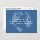 We maken de World Buddha Quote Briefkaarten (Voorkant / Achterkant)