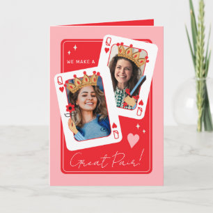 We maken een geweldige lesbische foto-Valentijnsda Kaart