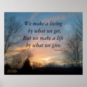 WE MAKEN EEN LEVENDE WINSTON CHURCHILL POSTER