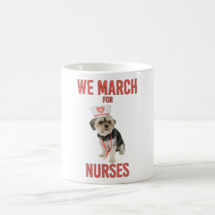 We marken voor verpleegkundigen - Funny Dog Nurse Koffiemok