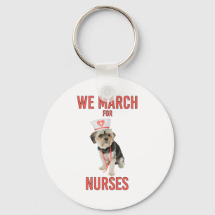 We marken voor verpleegkundigen - Funny Dog Nurse Sleutelhanger