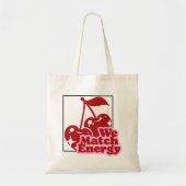 We match Energy Cherry print tas (Voorkant)