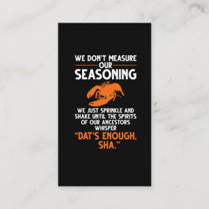 We meten onze gekruiste Crawfish Quote niet Visitekaartje
